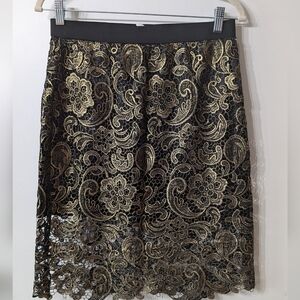 Pronto Gold shimmer Skirt size L